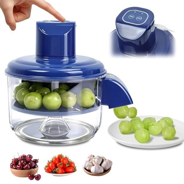 Electric Peeler Machine for Garlic & Small Fruits - Quick Automatic Peeler for Grapes, Tomatoes, Garlic with 200mm Stainless Steel Blade, for Home and Commercial Use